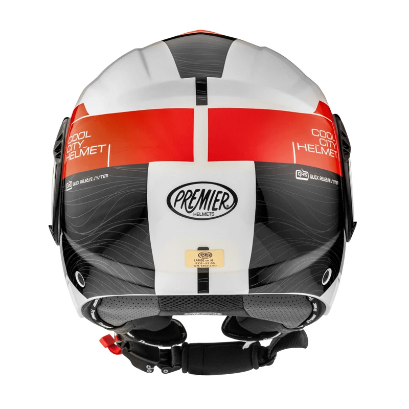 Discount π― Plastic Premier Cool Evo Ds 2 Helmet White Red 𧨠6 Discount π― Plastic Premier Cool Evo Ds 2 Helmet White Red 𧨠- Image 4