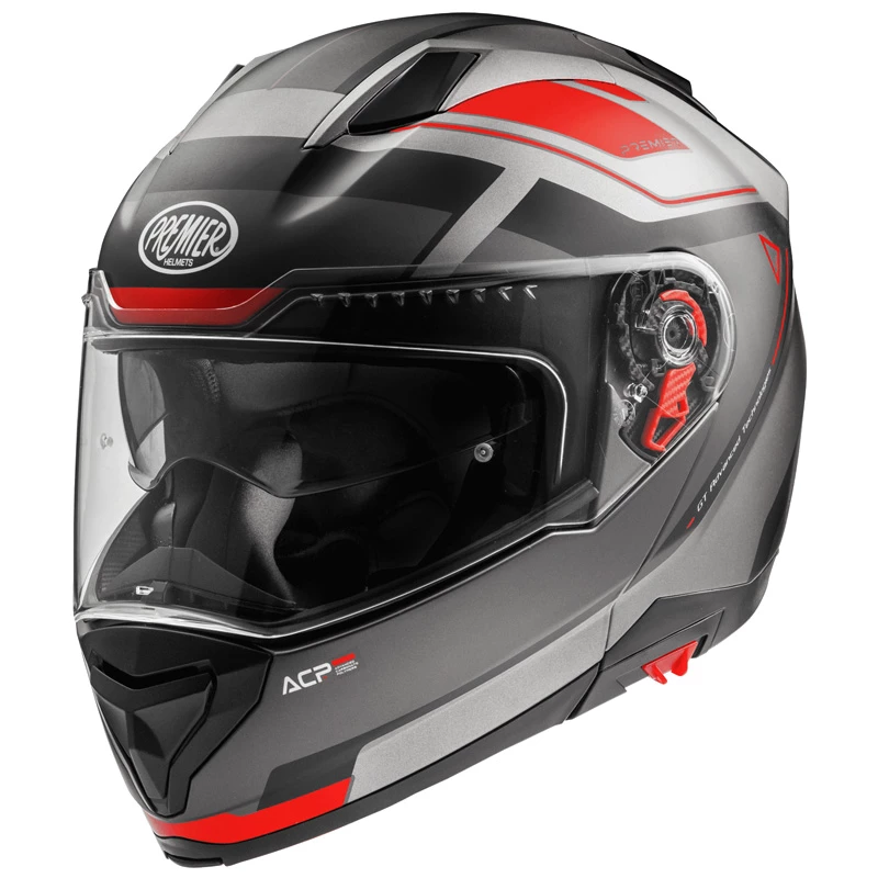 Promo โ๏ธ Plastic Premier Delta Evo As 17 Bm Modular Helmet Red ๐