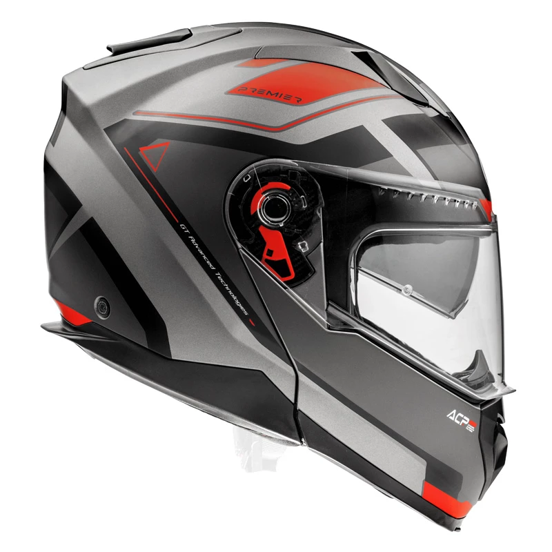Promo โ๏ธ Plastic Premier Delta Evo As 17 Bm Modular Helmet Red ๐ - Image 4
