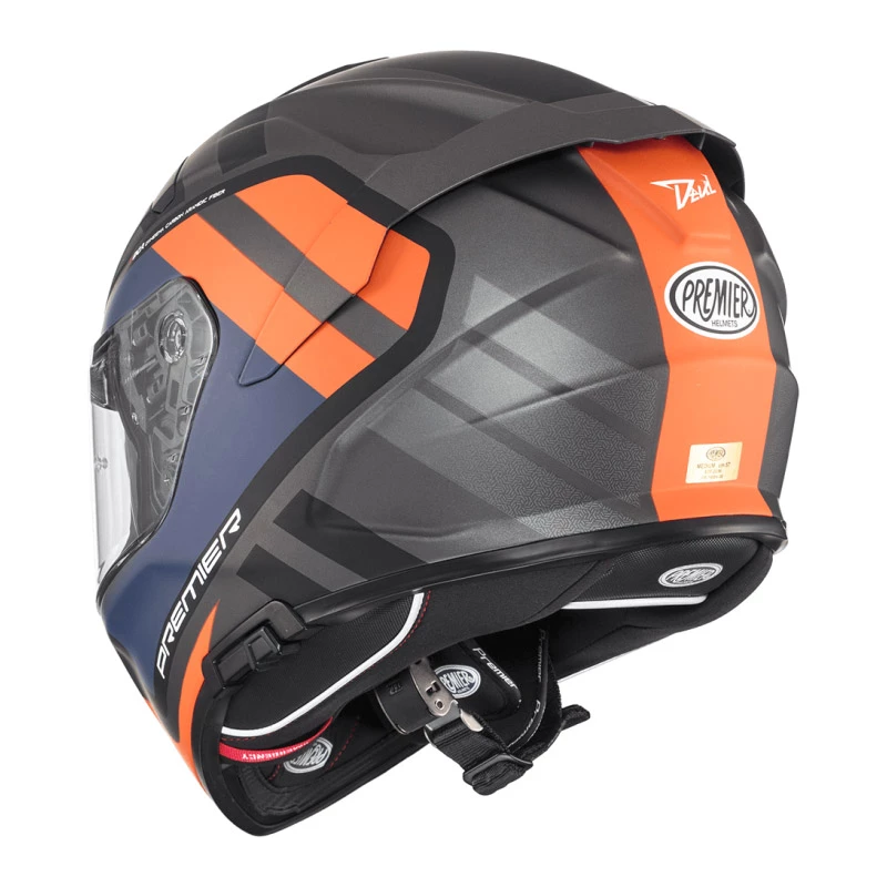 Budget โญ Fiber Premier Devil 22.06 Fz 93 Bm Helmet Orange Black ๐ - Image 3