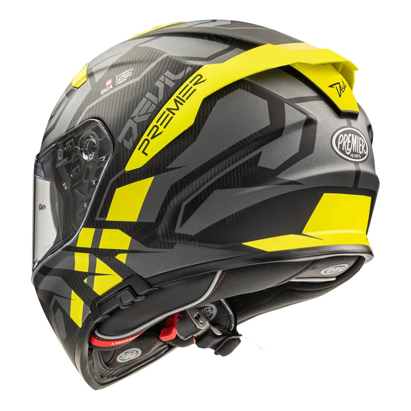 Deals ๐ Fiber Premier Devil Jc Y Bm Helmet Yellow ๐ - Image 2