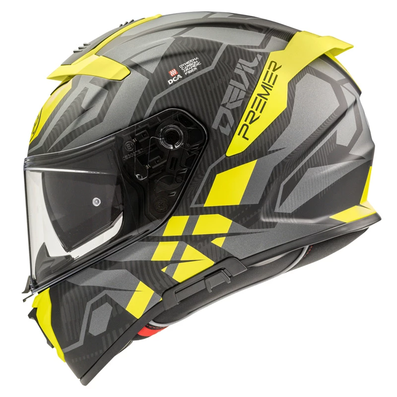 Deals ๐ Fiber Premier Devil Jc Y Bm Helmet Yellow ๐ - Image 4