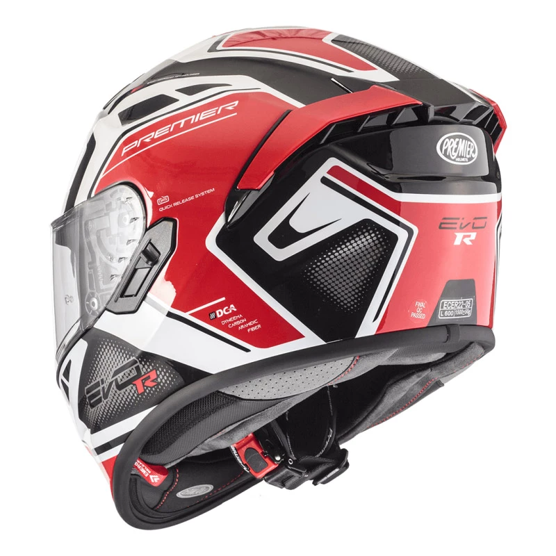 Outlet ๐ Fiber Premier Evoluzione Rr 2 Helmet Red White ๐ - Image 3