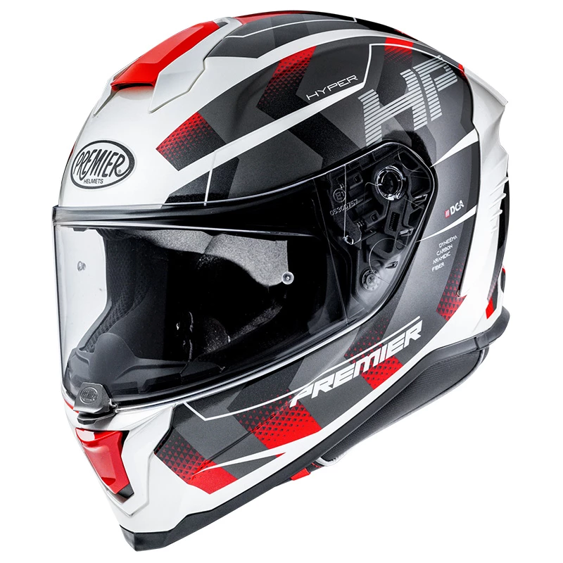 Budget ๐ Fiber Premier Hyper Hp 2 Helmet Red White Grey ๐