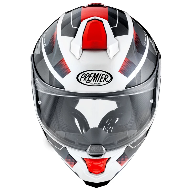 Budget ๐ Fiber Premier Hyper Hp 2 Helmet Red White Grey ๐ - Image 2
