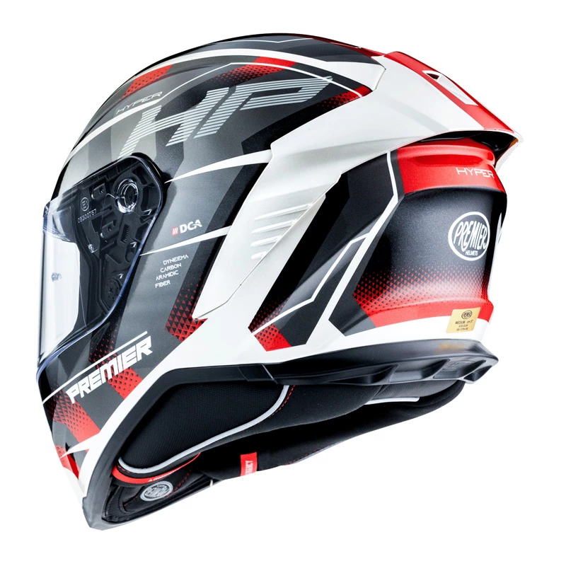 Budget ๐ Fiber Premier Hyper Hp 2 Helmet Red White Grey ๐ - Image 3