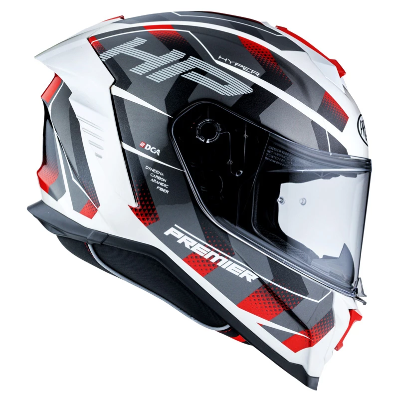 Budget ๐ Fiber Premier Hyper Hp 2 Helmet Red White Grey ๐ - Image 5