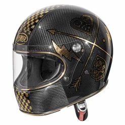 Coupon 🌟 Fiber Premier Trophy Carbon Nx Gold Chromed 22.06 Helmet 😉