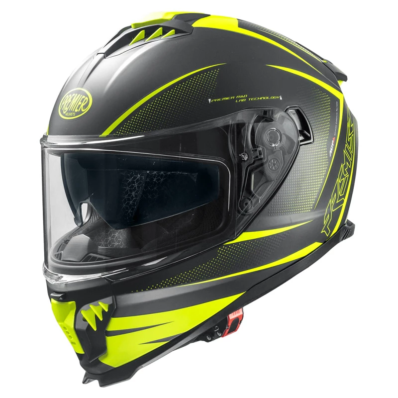 Hot Sale 🧨 Plastic Premier Typhoon Fr Y9 Bm Helmet Yellow ❤️