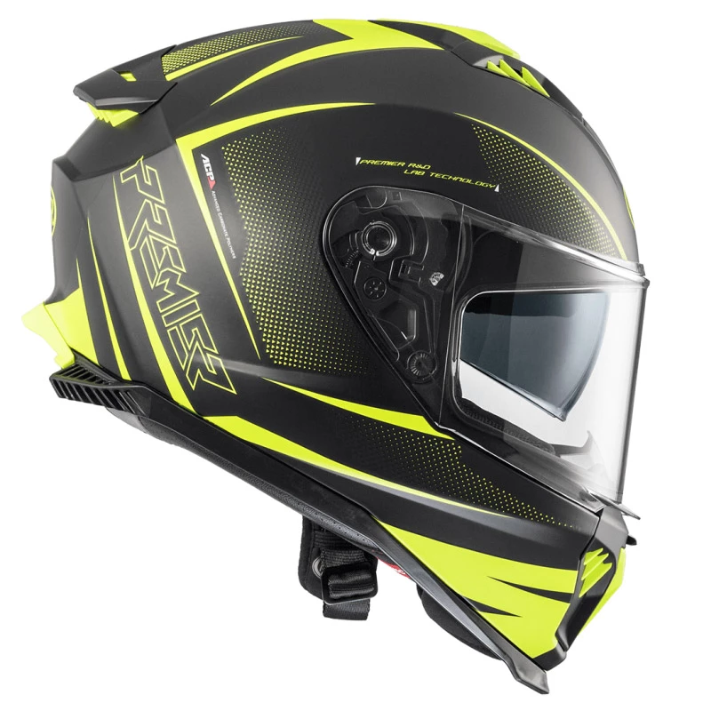 Hot Sale 🧨 Plastic Premier Typhoon Fr Y9 Bm Helmet Yellow ❤️ - Image 3
