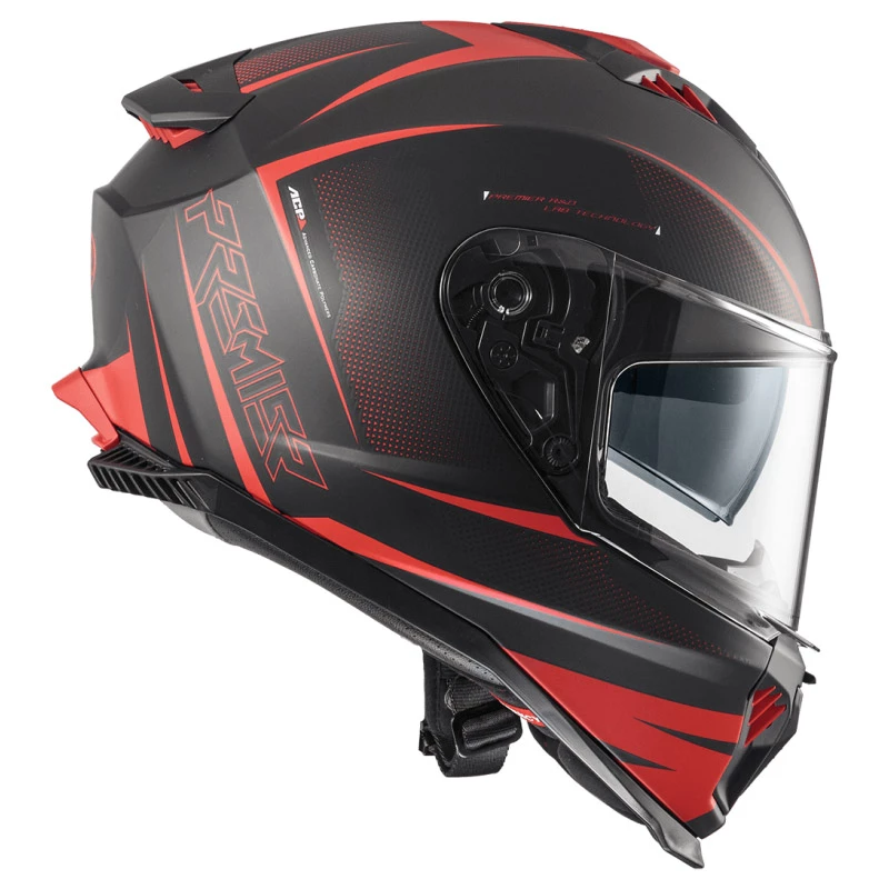 New ๐คฉ Plastic Premier Typhoon Fr 92 Bm Helmet Red ๐ - Image 2