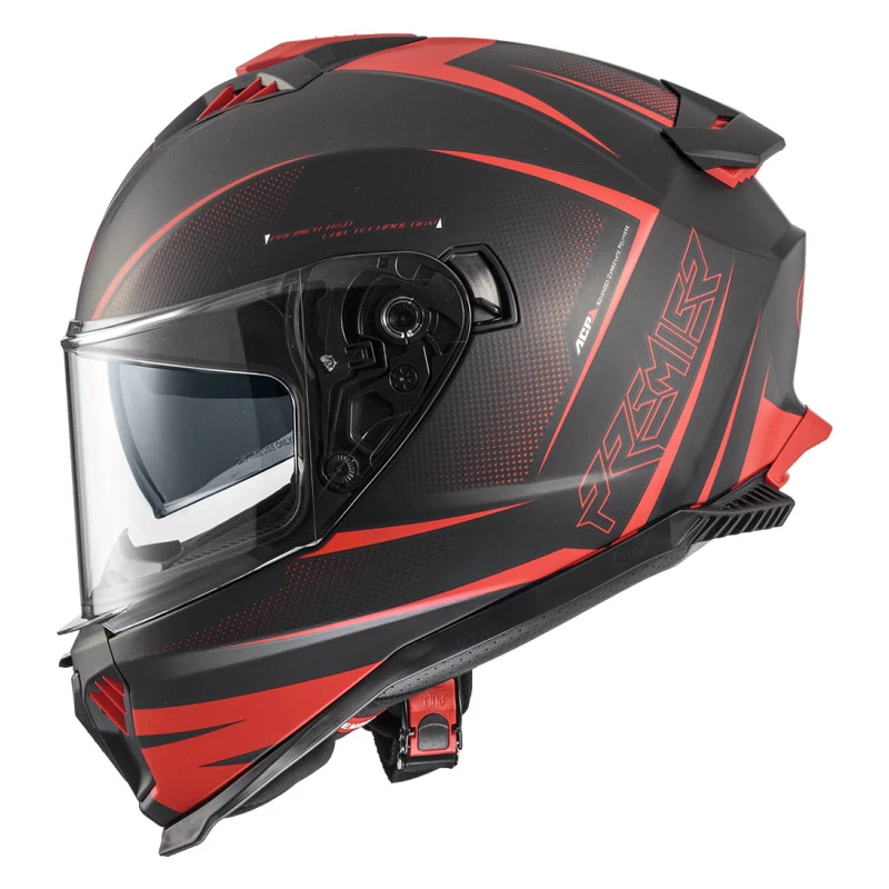 New ๐คฉ Plastic Premier Typhoon Fr 92 Bm Helmet Red ๐ - Image 3