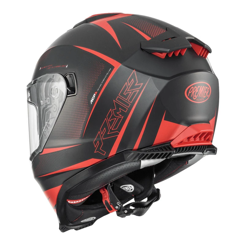 New ๐คฉ Plastic Premier Typhoon Fr 92 Bm Helmet Red ๐ - Image 4