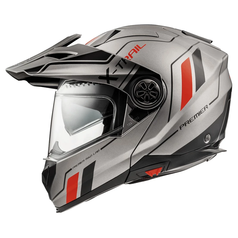 Brand new ๐ฅฐ Plastic Premier X-trail Evo Xt 17 Bm Modular Helmet Grey ๐ - Image 2