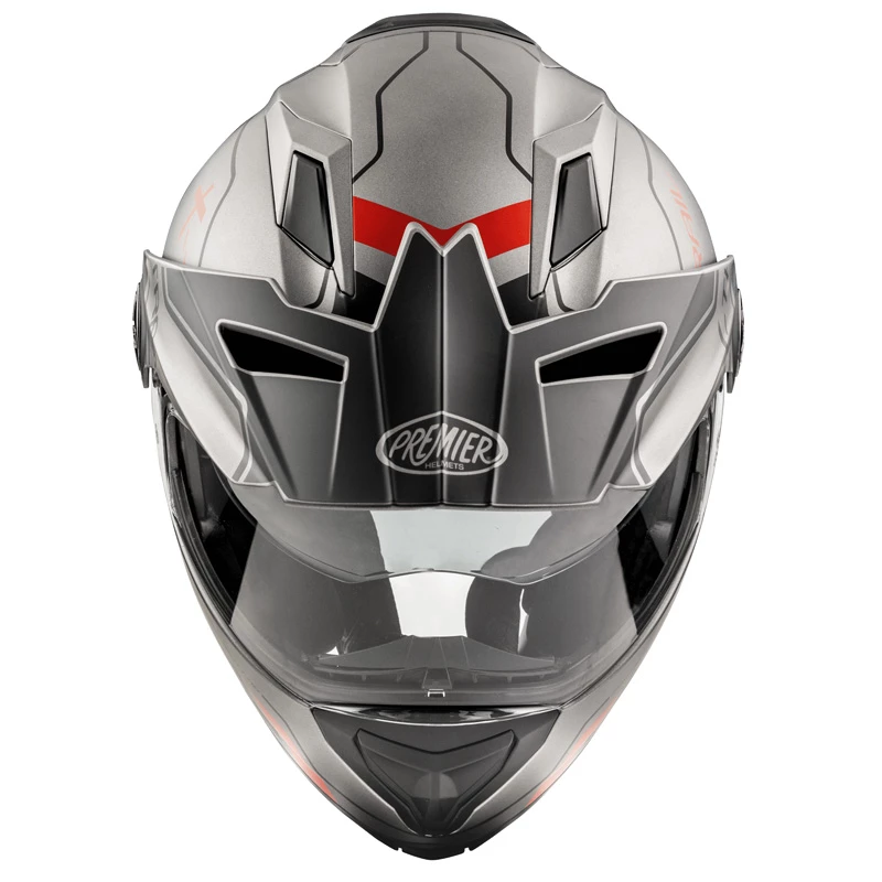 Brand new ๐ฅฐ Plastic Premier X-trail Evo Xt 17 Bm Modular Helmet Grey ๐ - Image 4